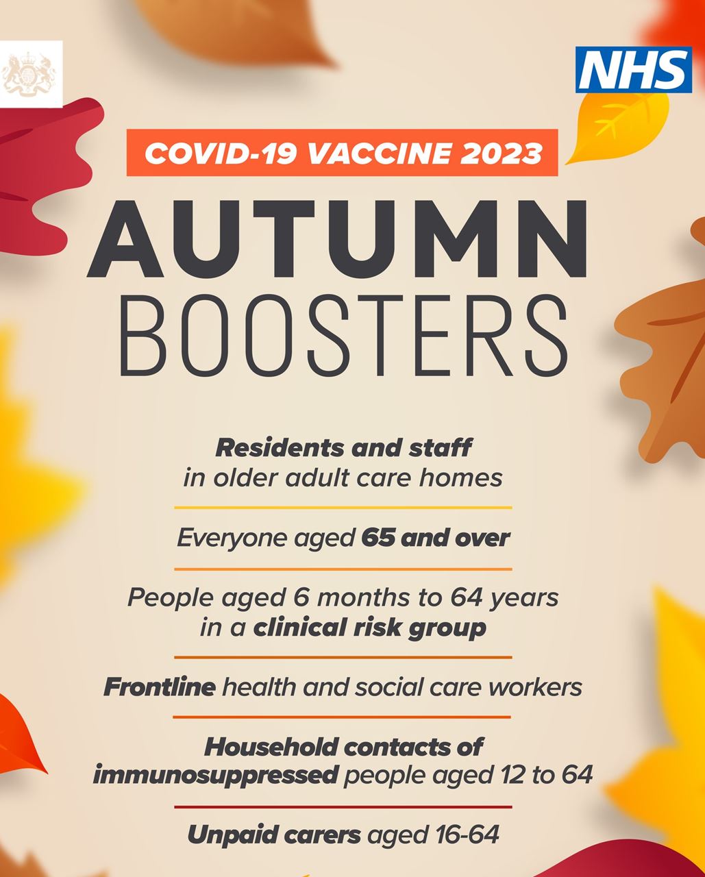 Autumn COVID boosters
