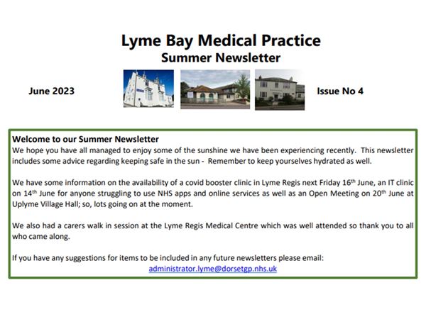 An extract from the Summer Newsletter 
